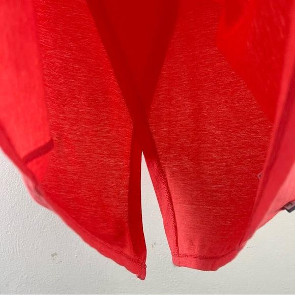 Toad&Co Organic Cotton Tissue Crossback Neon Coral Short Sleeve Tee - Picture 5 of 10